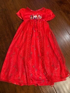 Disney Red Sparkle Princess Nightgown